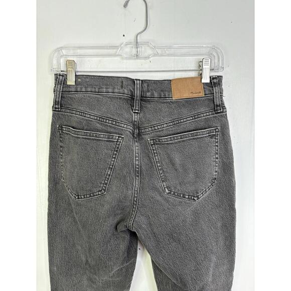 Madewell Jeans Womens 25P Perfect Vintage Denim Washed Gray  Tapered Ankle - Picture 5 of 10
